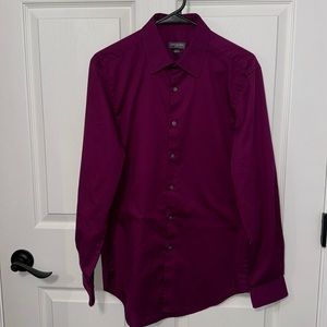 Van Heusen purple/burgundy dress shirt